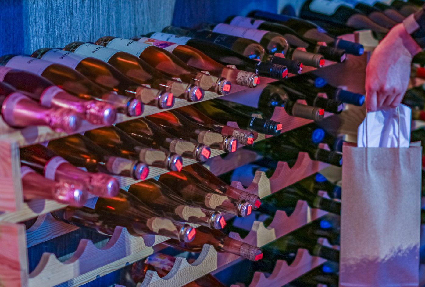 Wine bottles